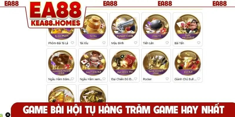 Game bài hội tụ hàng trăm game hay nhất