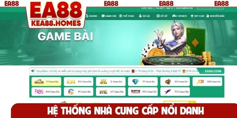 Hệ thống nhà cung cấp nổi danh