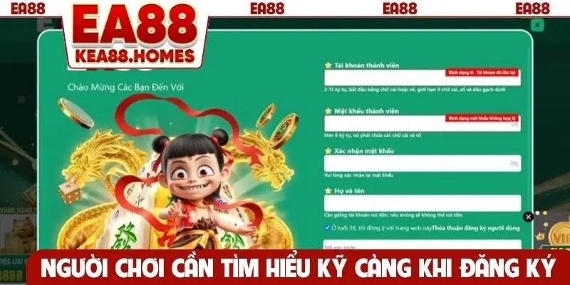 Người chơi cần tìm hiểu kỹ càng trước khi đăng ký