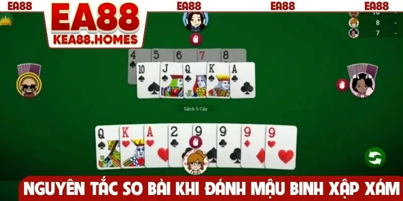 Nguyên tắc so bài khi đánh mậu binh xập xám